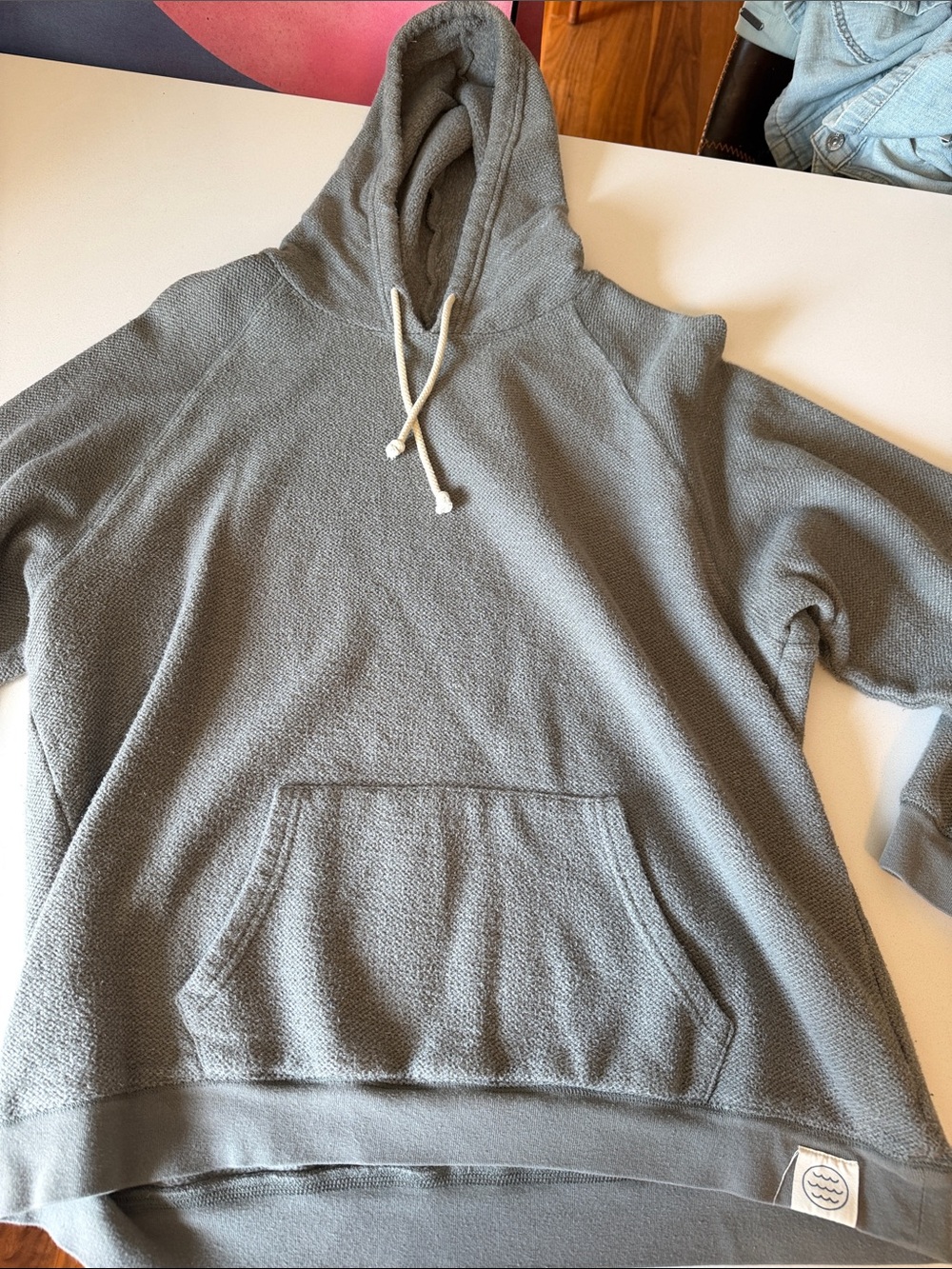 Gray Women's Hooded Pullover Sweater
